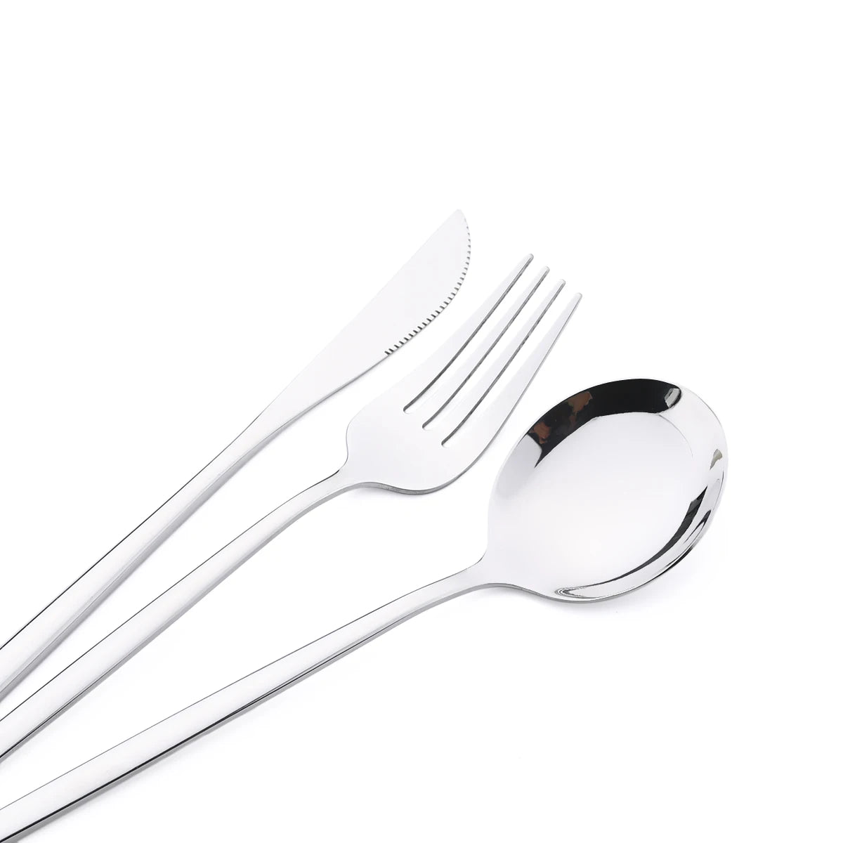 JAOER Stainless Steel Flatware — 48 Pieces