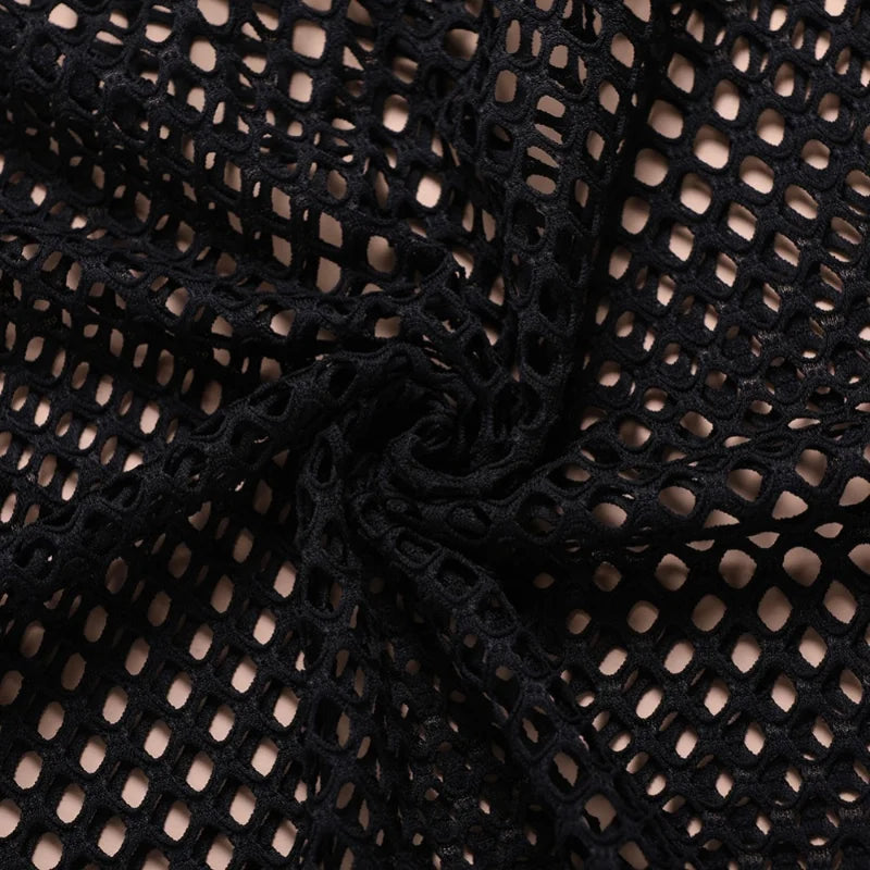 Mens Transparent Sexy Mesh T Shirt  New See Through  Fishnet Long Sleeve Muscle Undershirts Nightclub Party Perform Top Tees Whispering Desires Shoppe