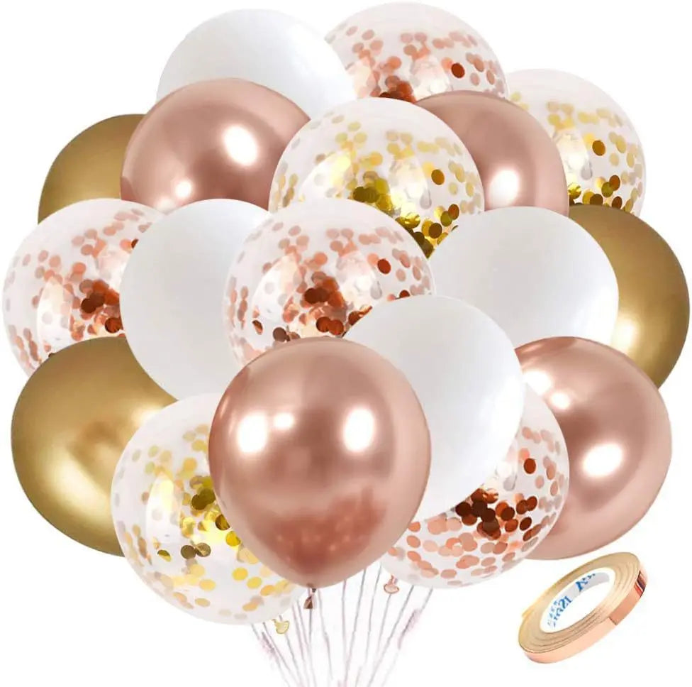 10-Inch Chrome Latex Balloons, 30-Pack