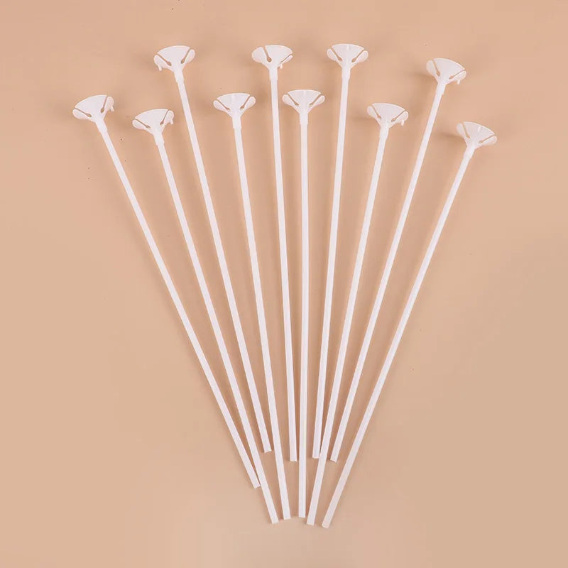 31 cm Plastic Balloon Sticks & Cups
