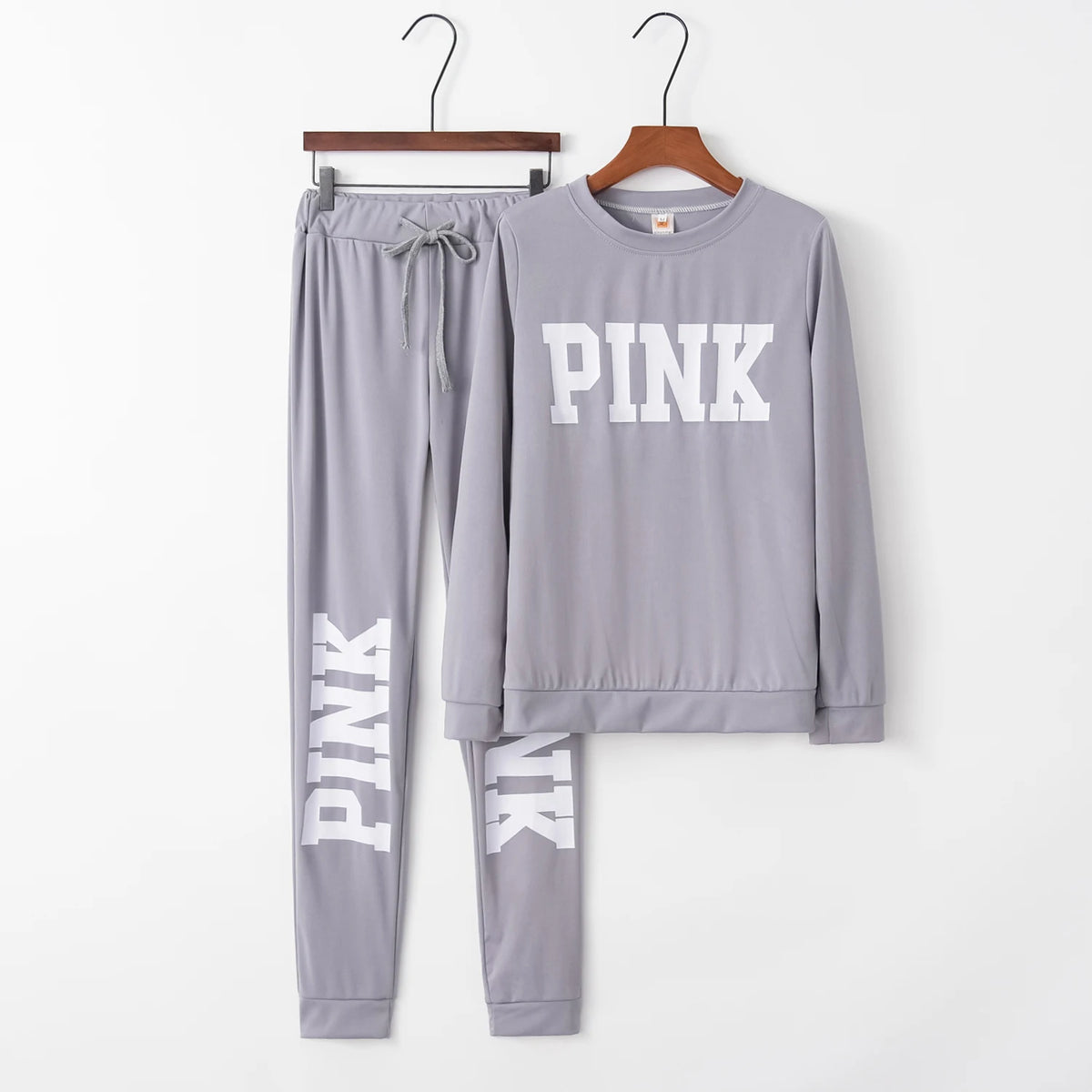 Women's Letter-Print Two-Piece Active-Casual Outfit