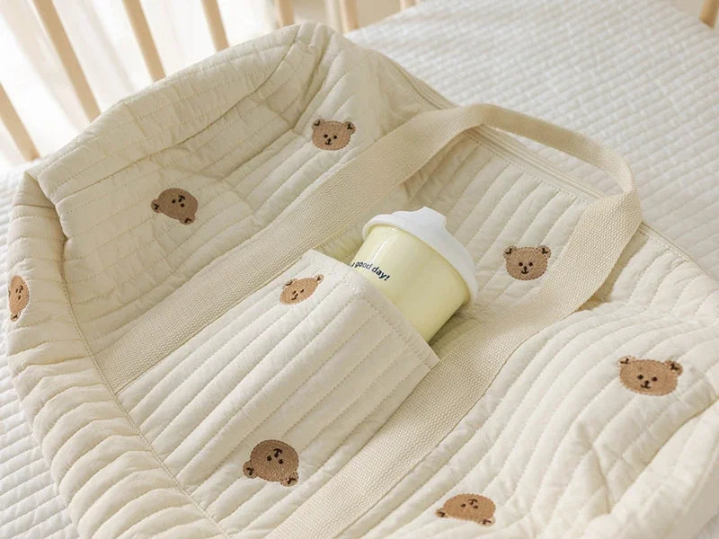 Animal-Print Baby Diaper Tote Bag