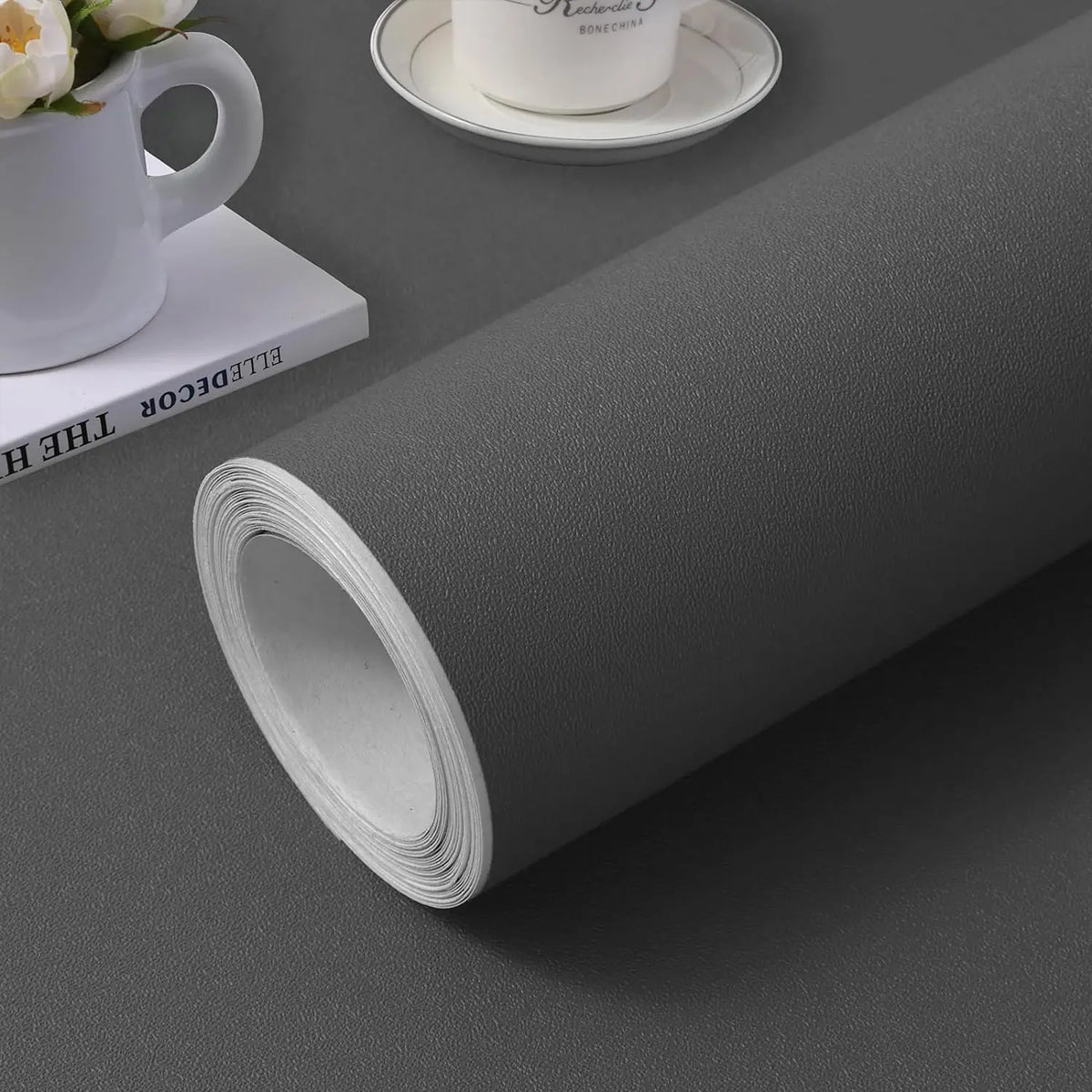 Matte Solid-Color Self-Adhesive Vinyl Wallpaper