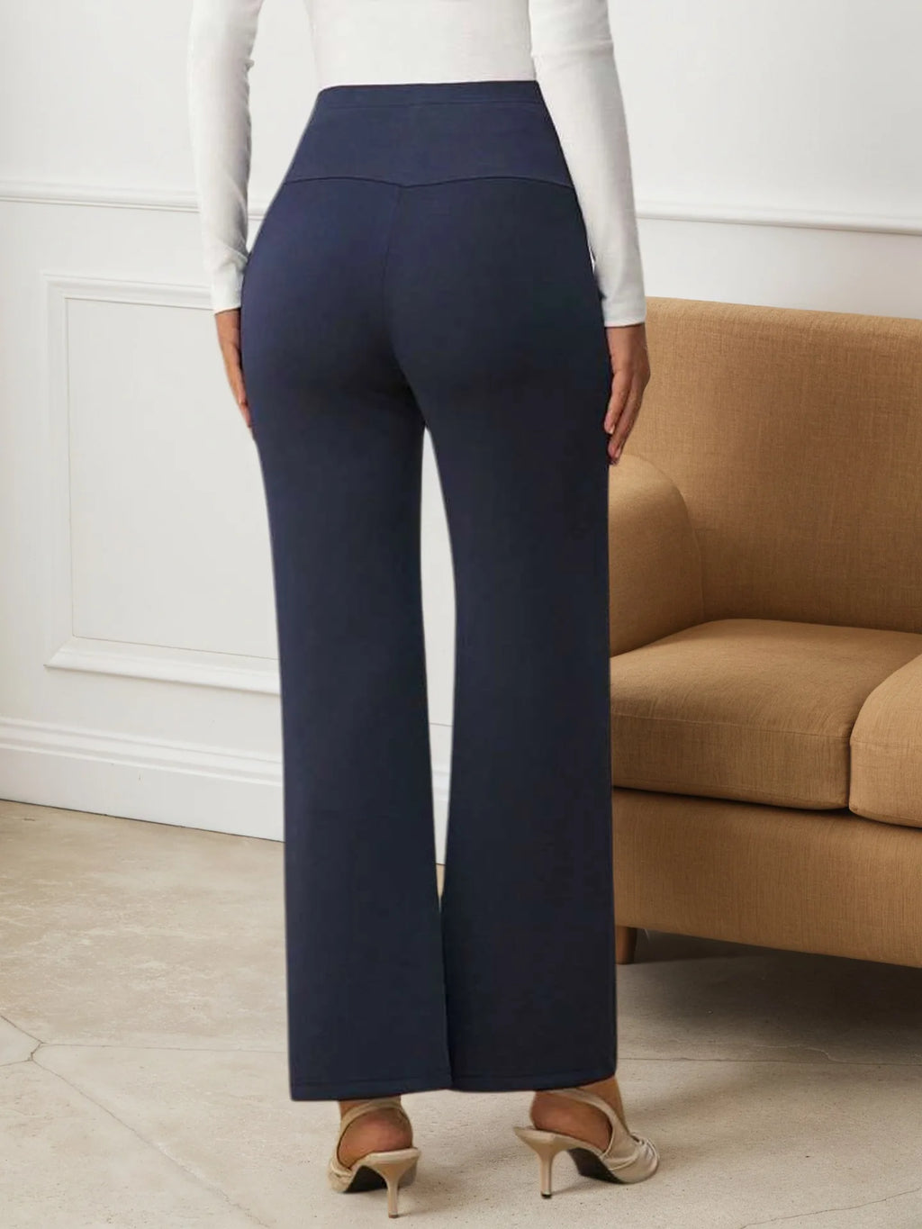 Spring Autumn Maternity Pants High-waist Belly Support Straight Pants Loose Wide-leg Casual Trousers For Pregnant Women Outwear Whispering Desires Shoppe