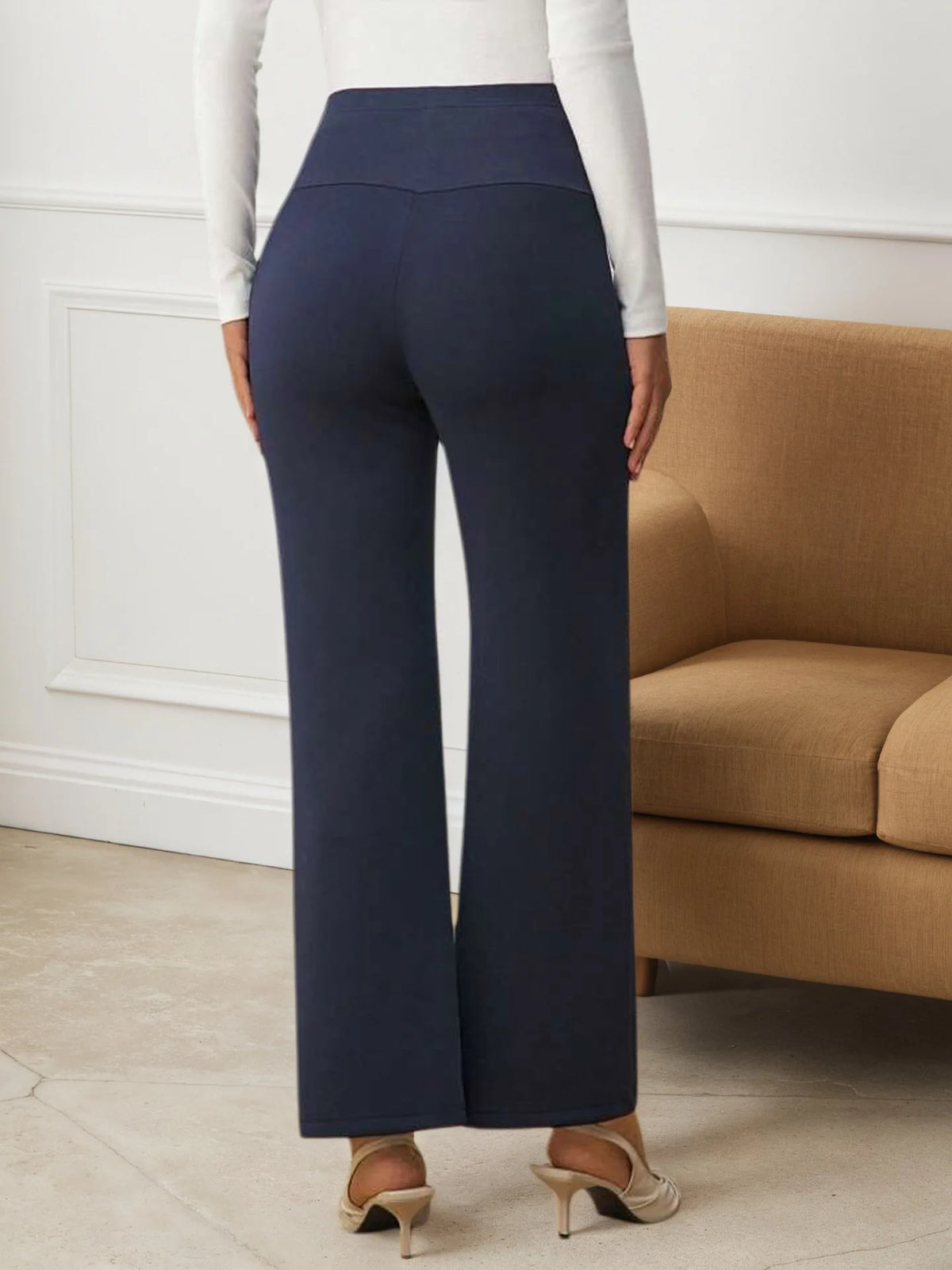 Spring Autumn Maternity Pants High-waist Belly Support Straight Pants Loose Wide-leg Casual Trousers For Pregnant Women Outwear Whispering Desires Shoppe