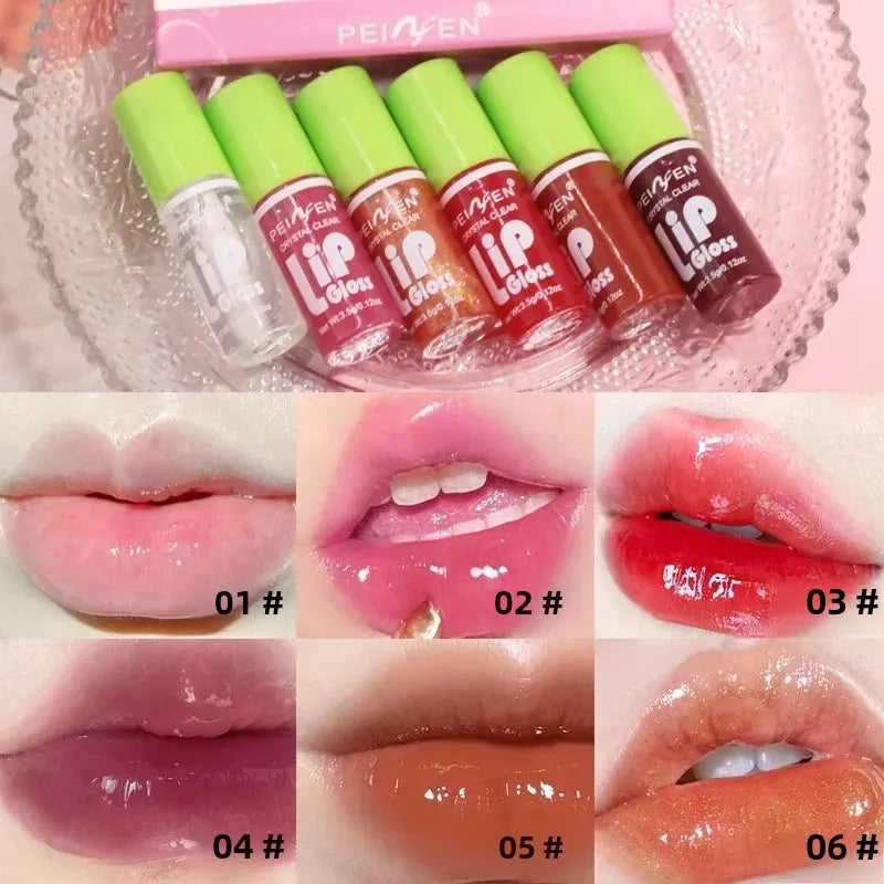 Mirror-Shine Lip Gloss – 6-Piece Set