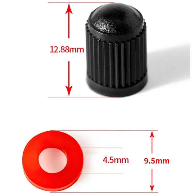 Plastic Tire Valve Caps – Pack of 100