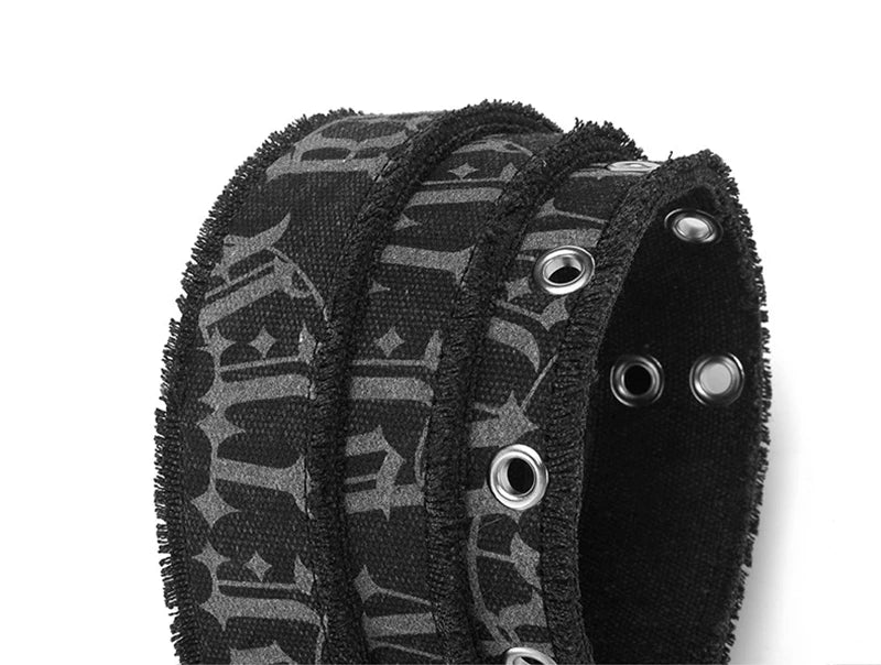Unisex Double-Prong Canvas Belt