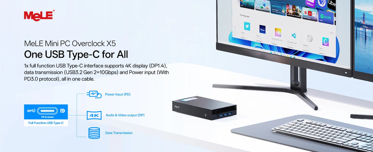 MeLE Overclock X5 Core i5-1235U Mini PC