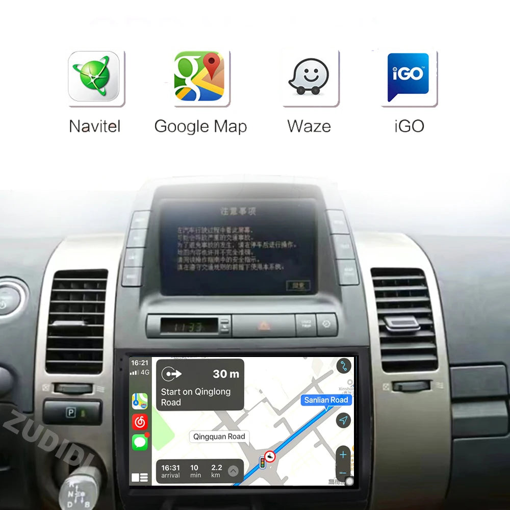 9-Inch Car Stereo for Toyota Prius 2003–2009