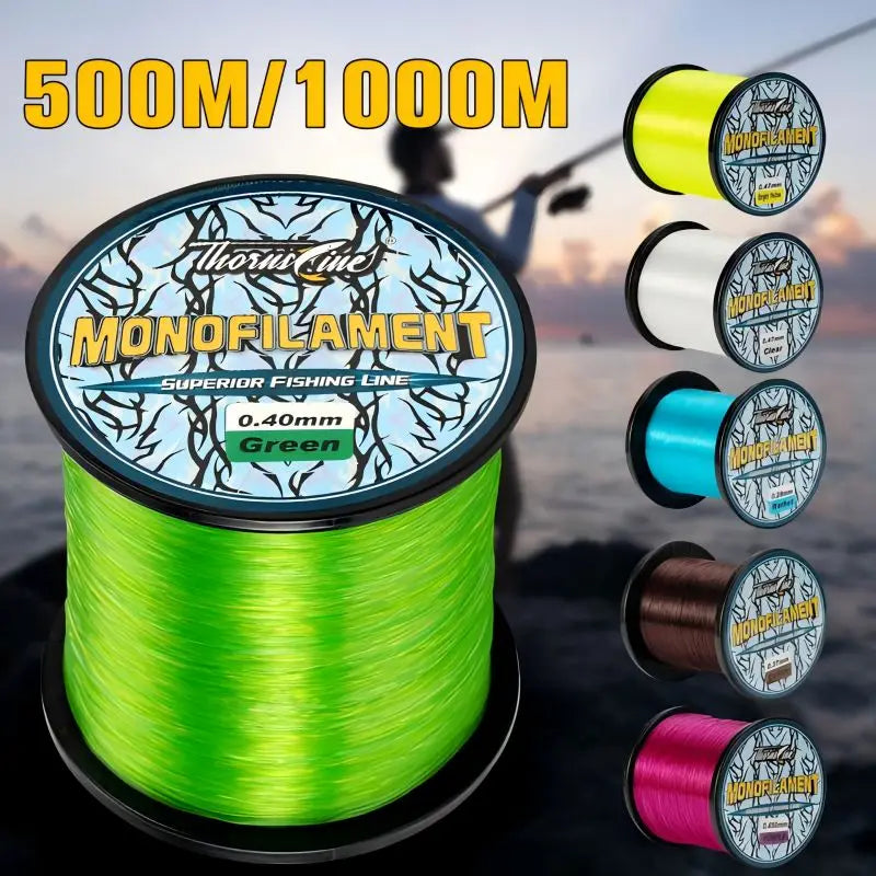 Nylon Monofilament Fishing Line — 500 or 1000 m