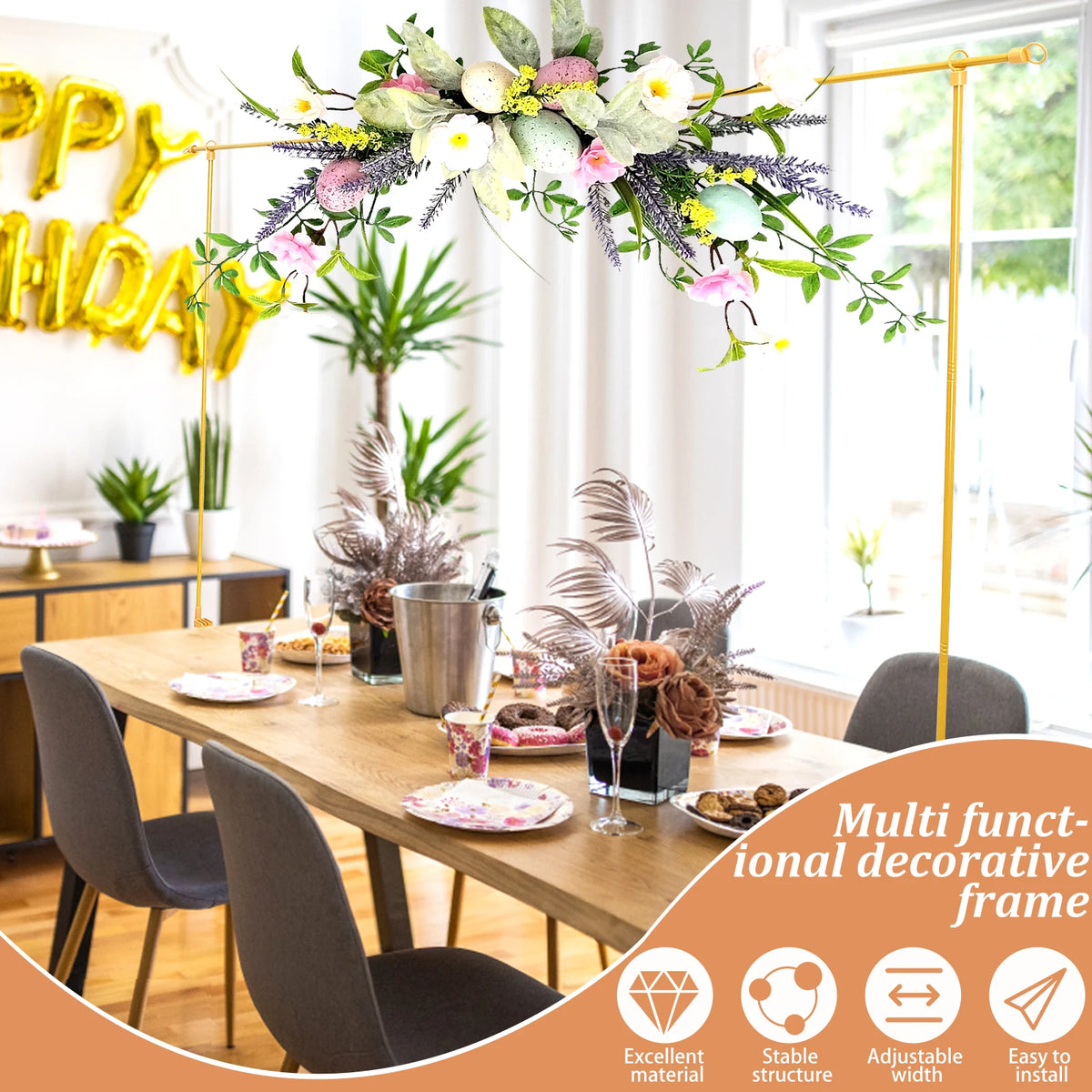 Adjustable Over-Table Decoration Stand, 80–250 cm