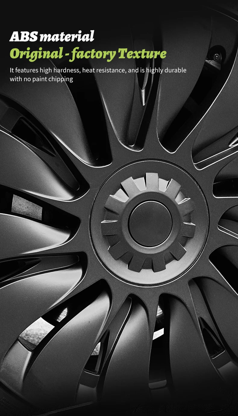 MOTENIO 19-Inch Wheel Covers for Model Y – Set of 4