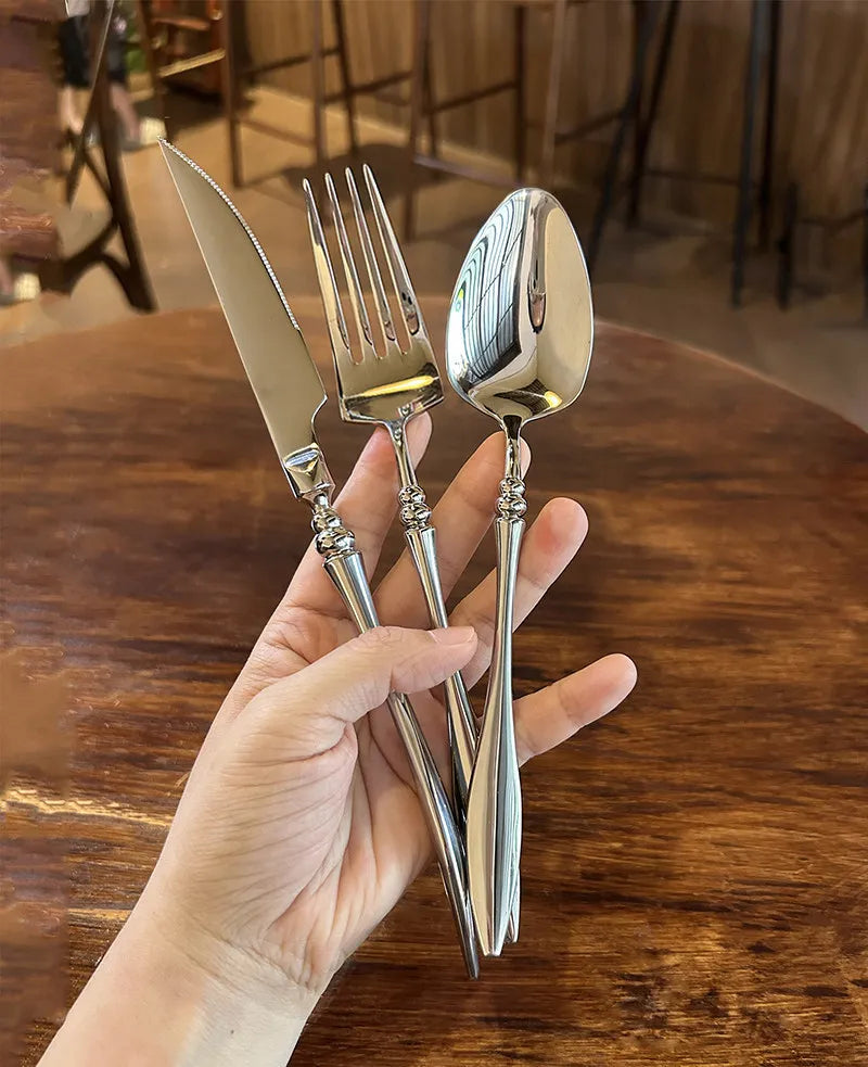 Stainless Steel Cutlery Set — 6 Pieces