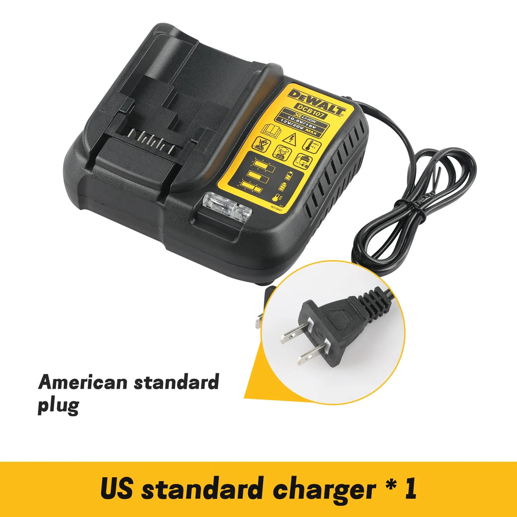 DEWALT DCB107 Battery Charger — US or EU Option