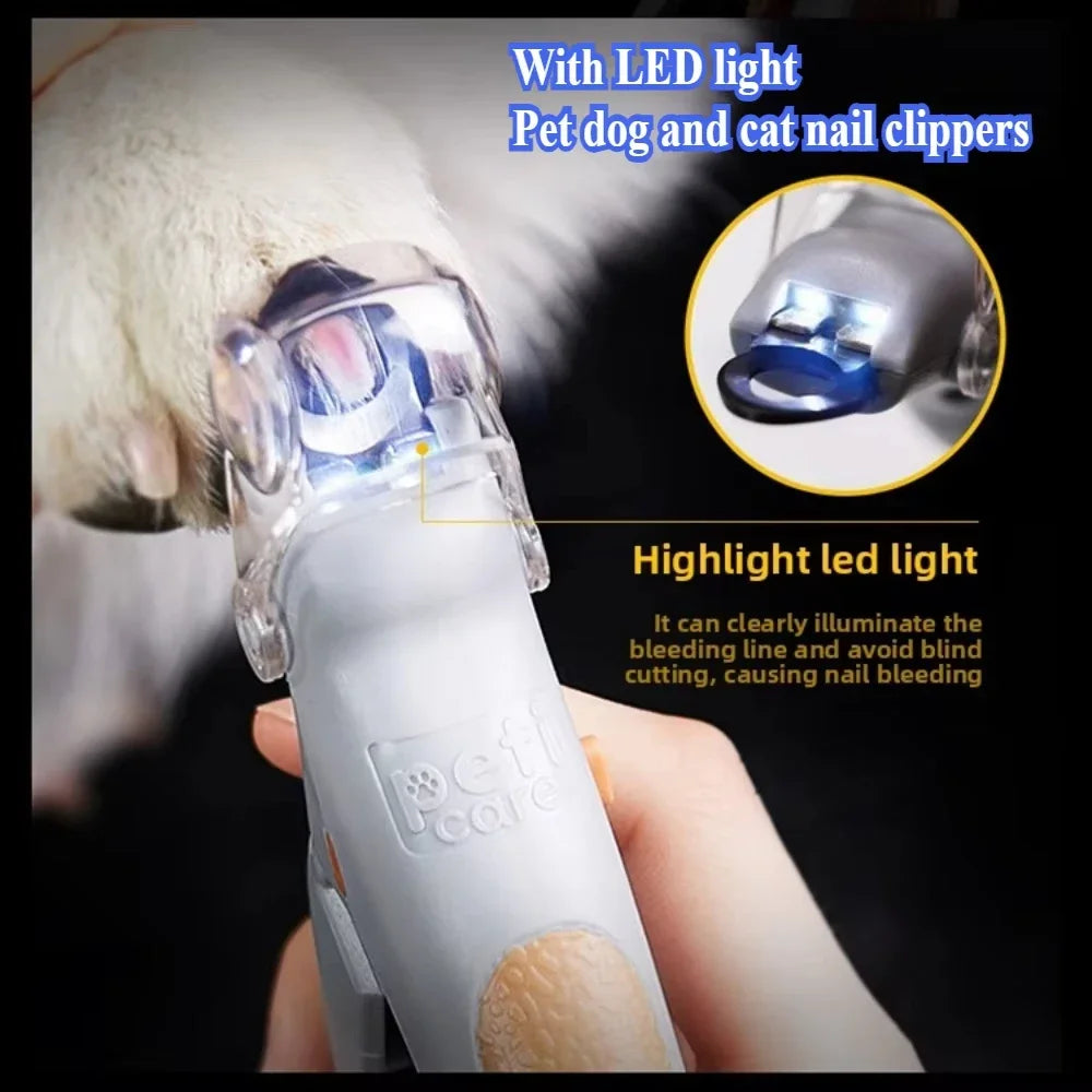 LED Pet Nail Clippers with 5X Magnifier