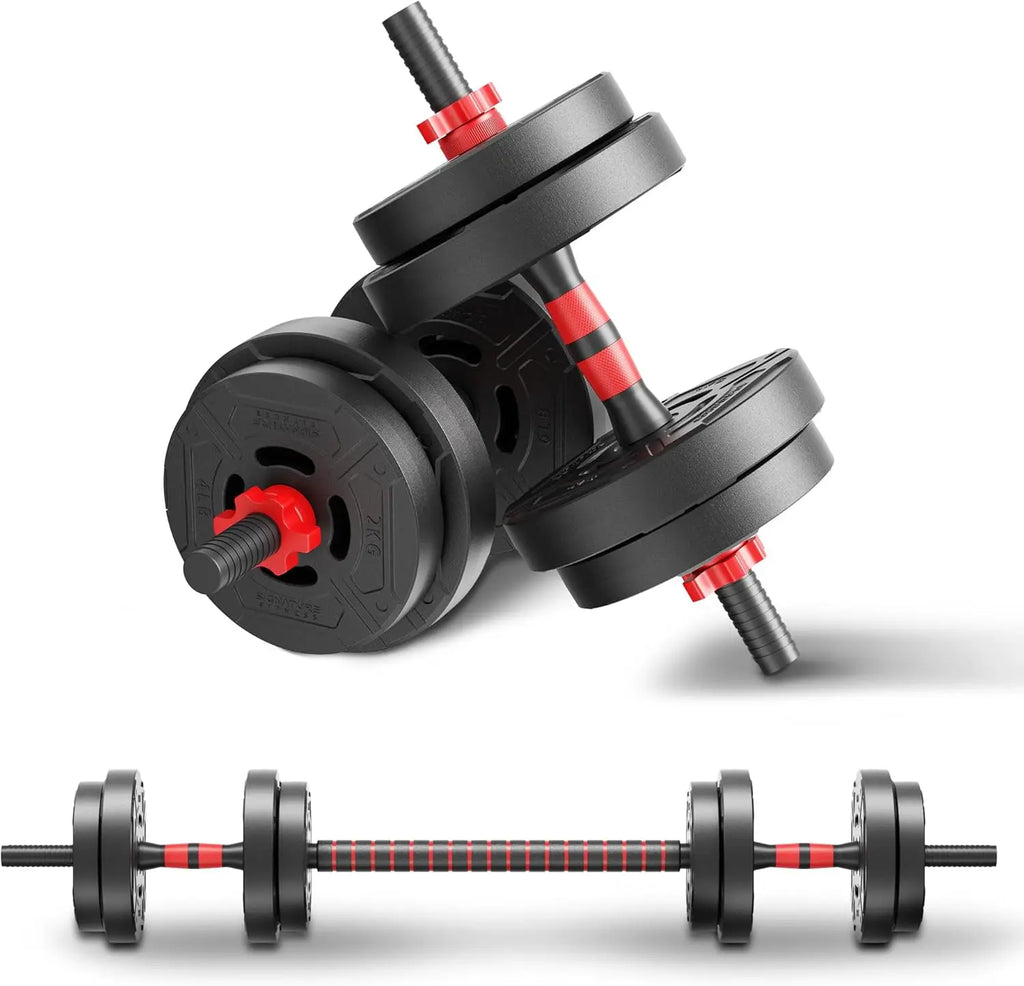 22 lb Convertible Dumbbell & Barbell Set