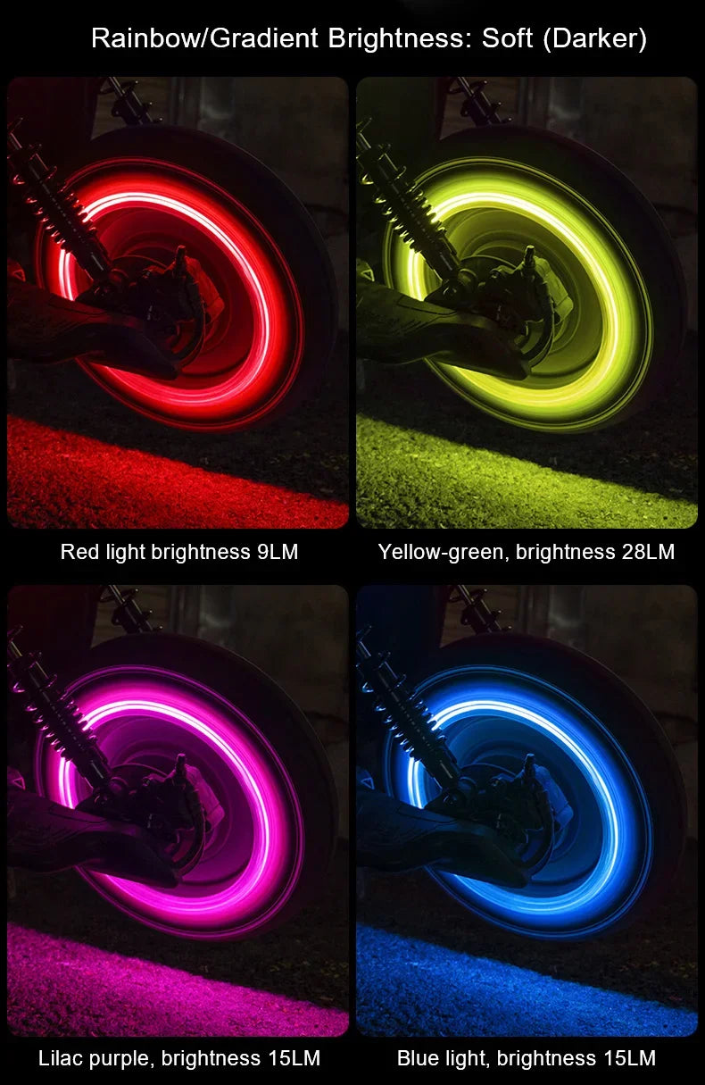LED Tire Valve Lights – 2 or 4 Pieces