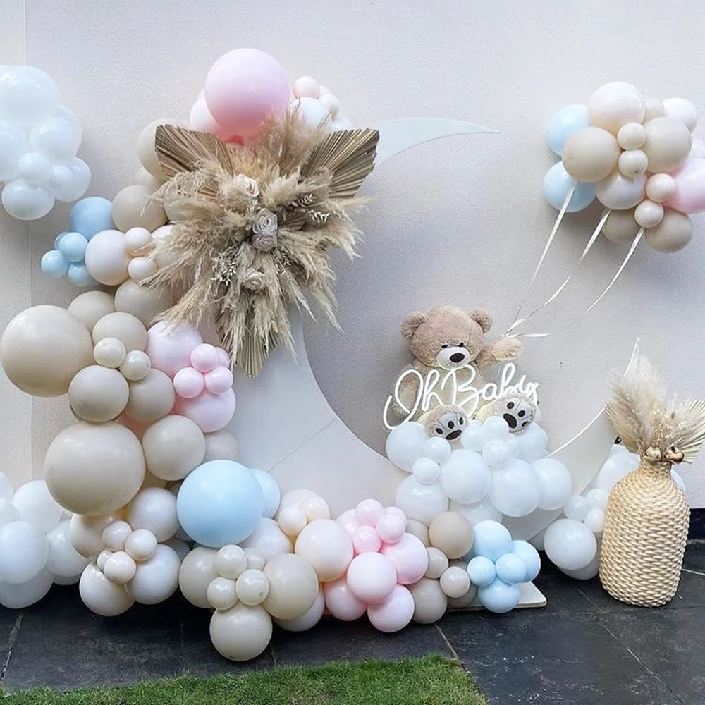 Pink & Blue Balloon Garland Kit Options