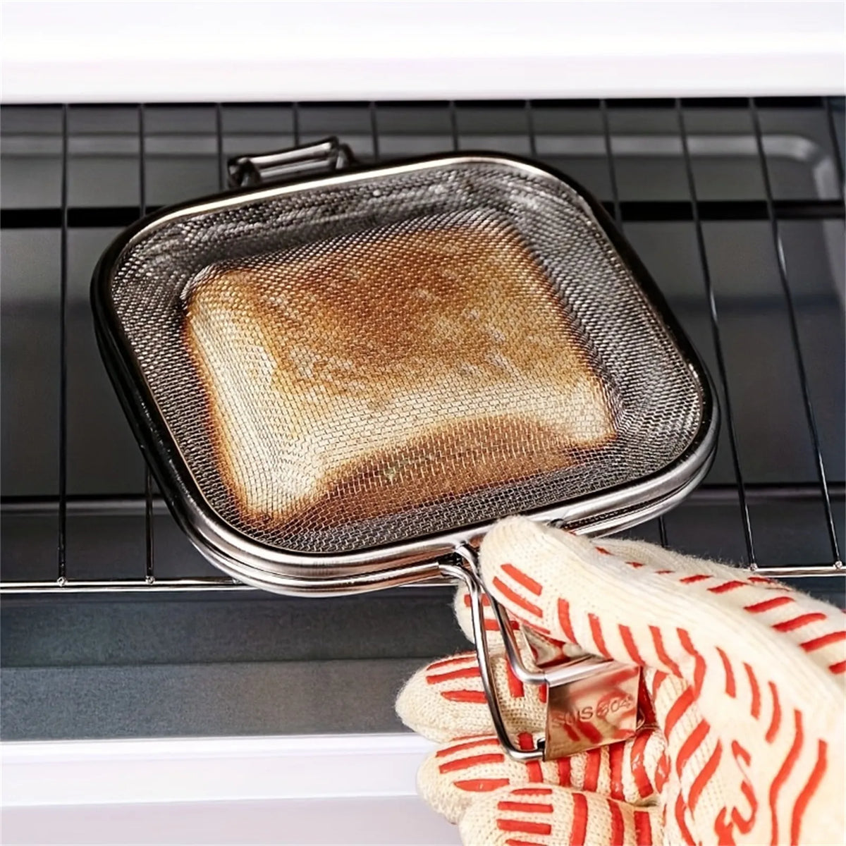 Stainless Steel Sandwich Grill Basket