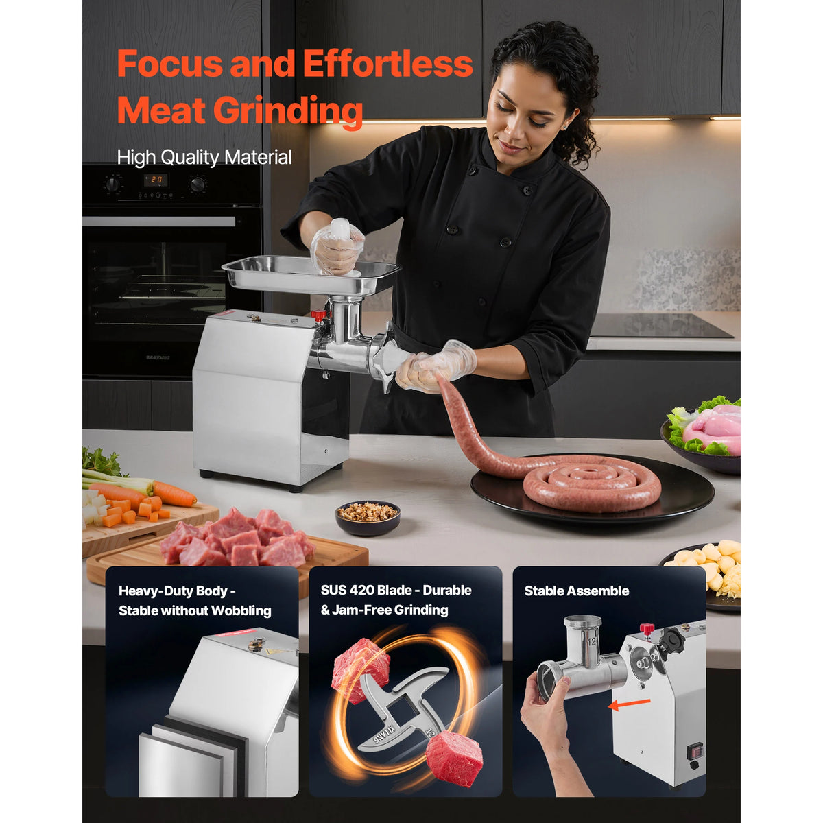 SucceBuy Commercial Electric Meat Grinder