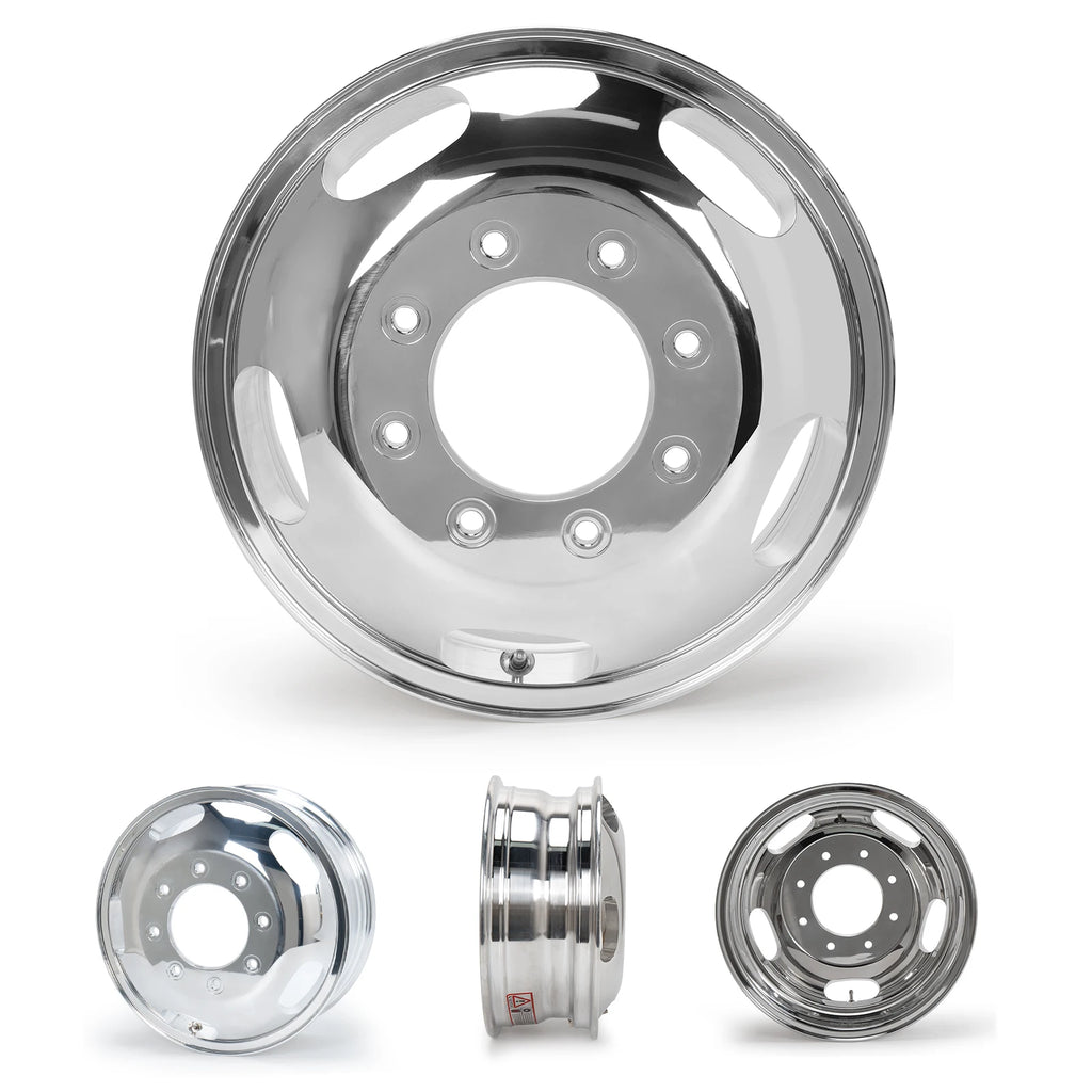 17×6.5 Front Dually Alloy Wheel – 8×200, Polished