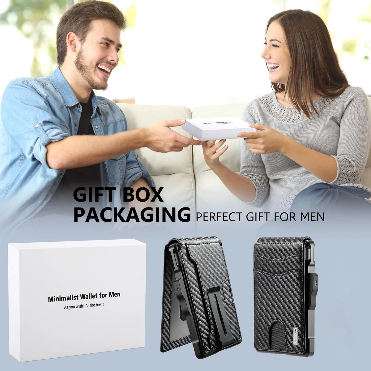 Men's Slim Pop-Up Wallet with ID Window