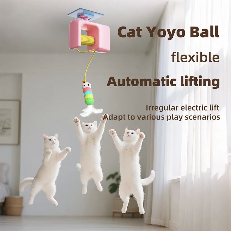 BOOTEELY Rechargeable Hanging Retractable Cat Toy