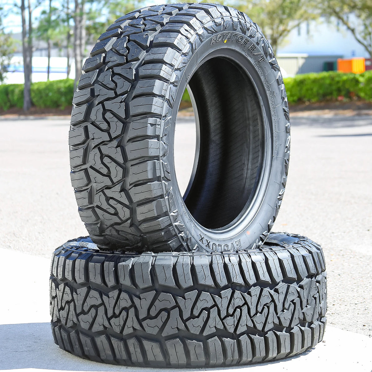 Evoluxx Rotator R/T LT 285/60R20 Load Range E Tires – Set of 4