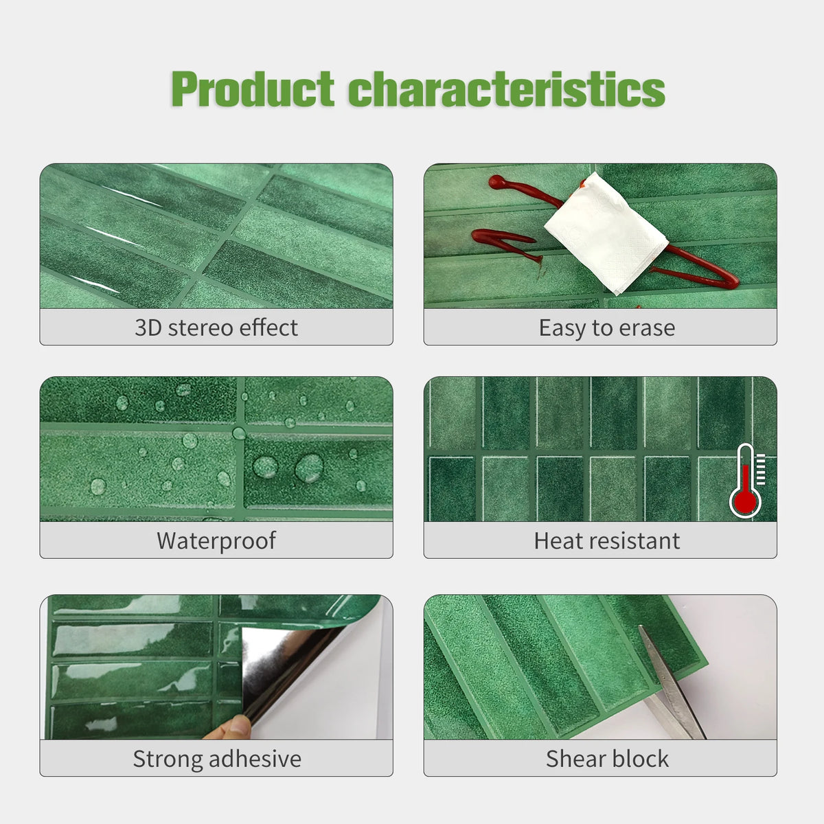 Vividtiles 3D Peel-and-Stick Decorative Wall Tiles – 10 Sheets