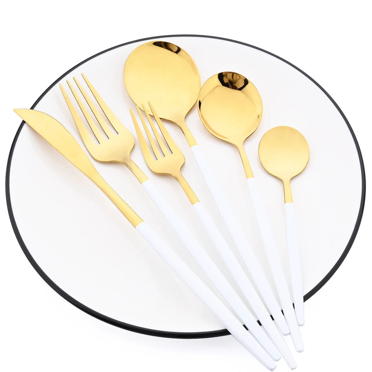 JAOER Stainless Steel Flatware — 48 Pieces
