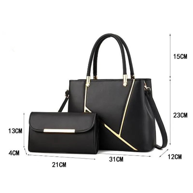 Women's Large PU Shoulder Tote Bag