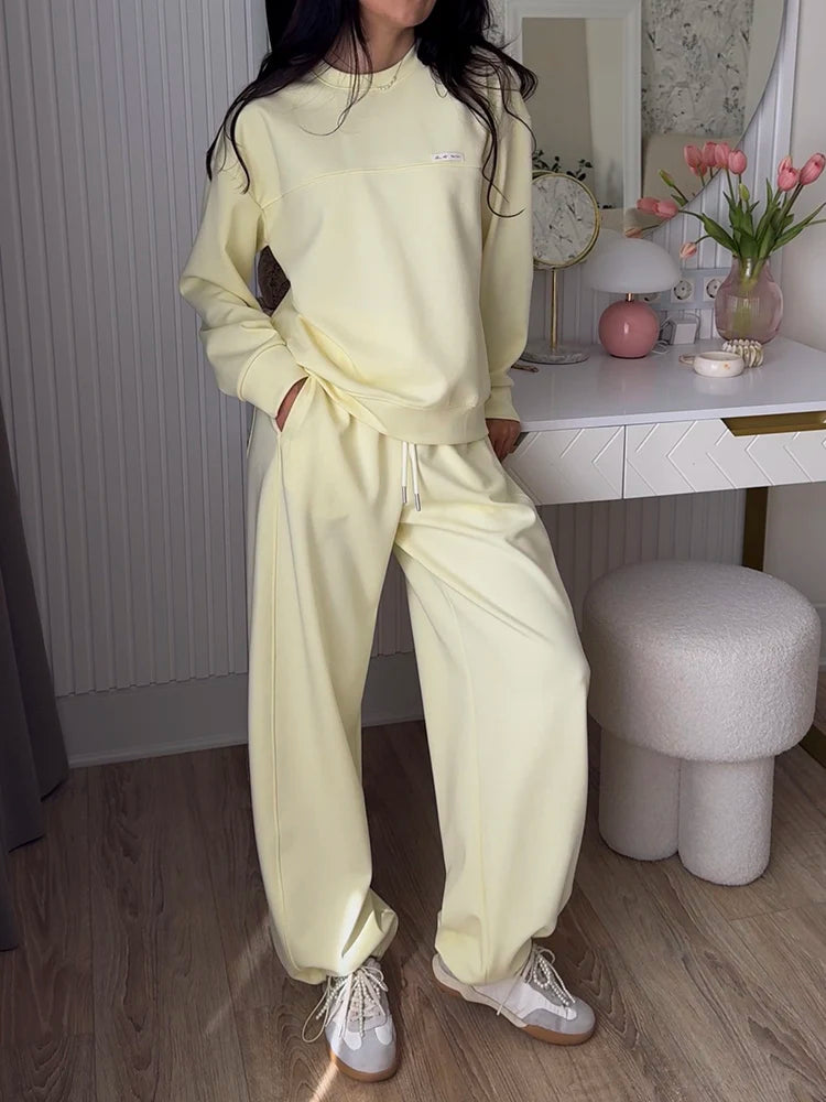 Women's Crewneck Sweatshirt and Pants Set