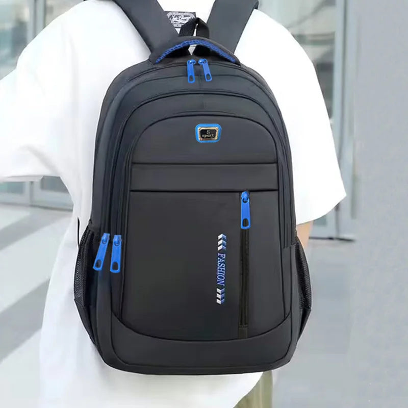 Solid-Color Lightweight School Backpack