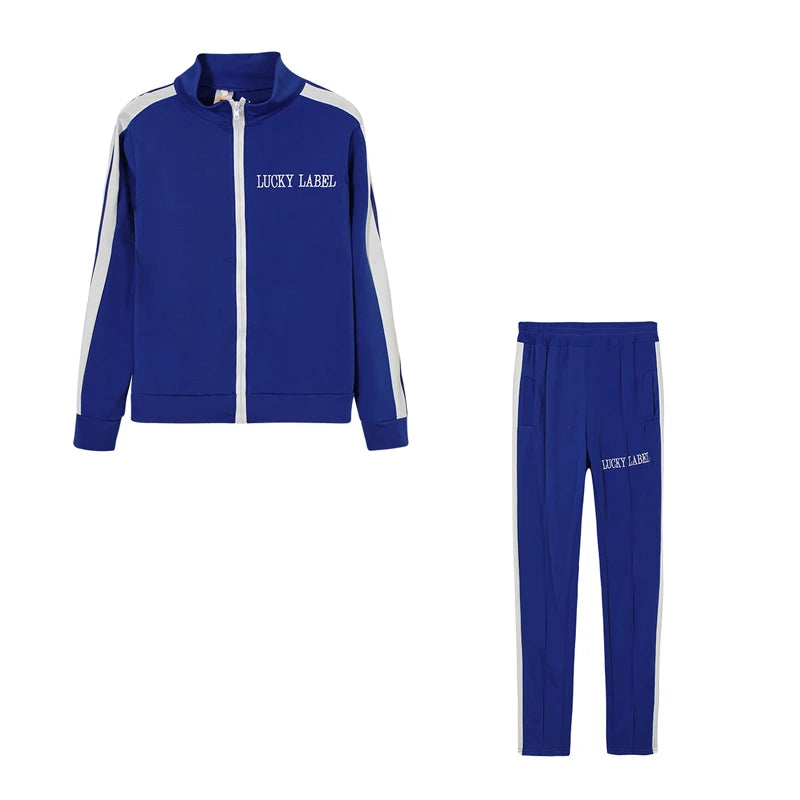 Women's Embroidered Zip-Up Top and Pants Set