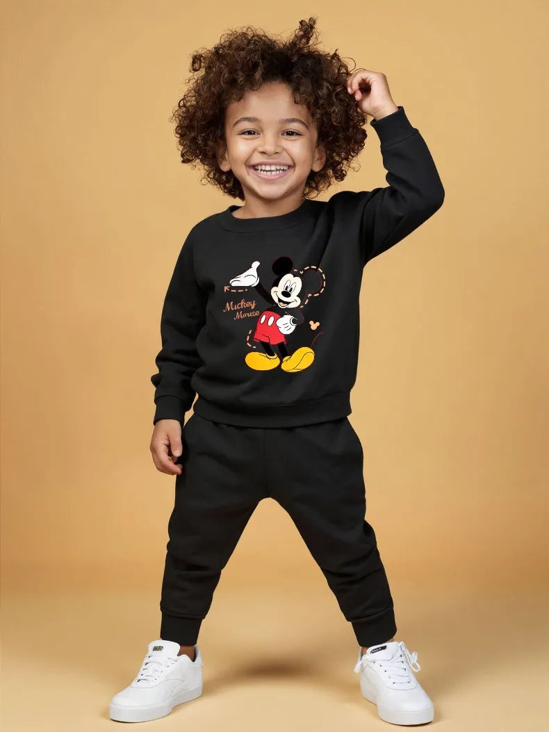 Children's Cartoon Pullover and Pants Set