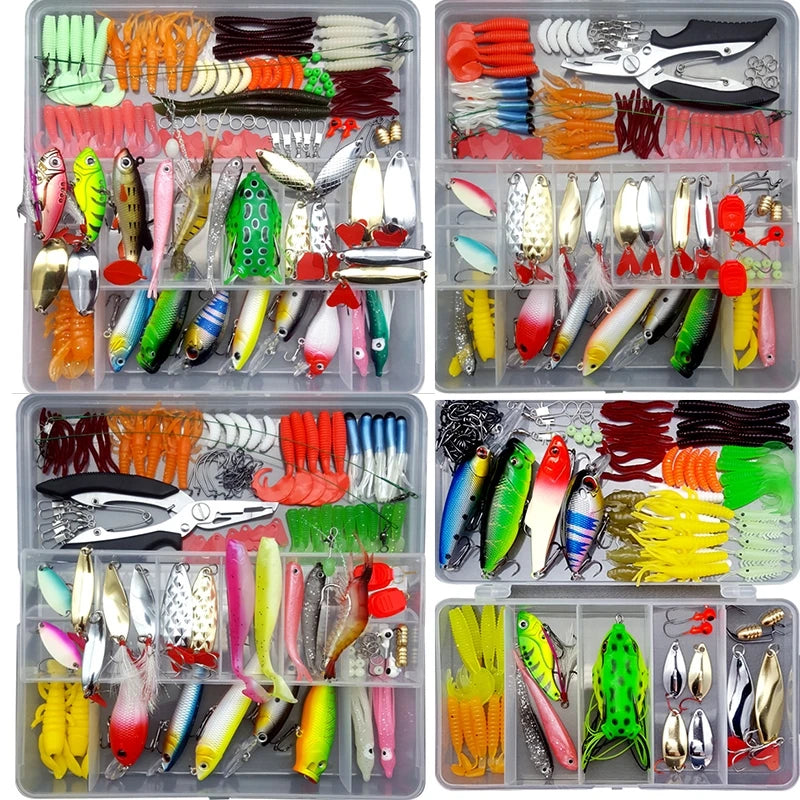 Fishing Lure Assortment with Tackle Box