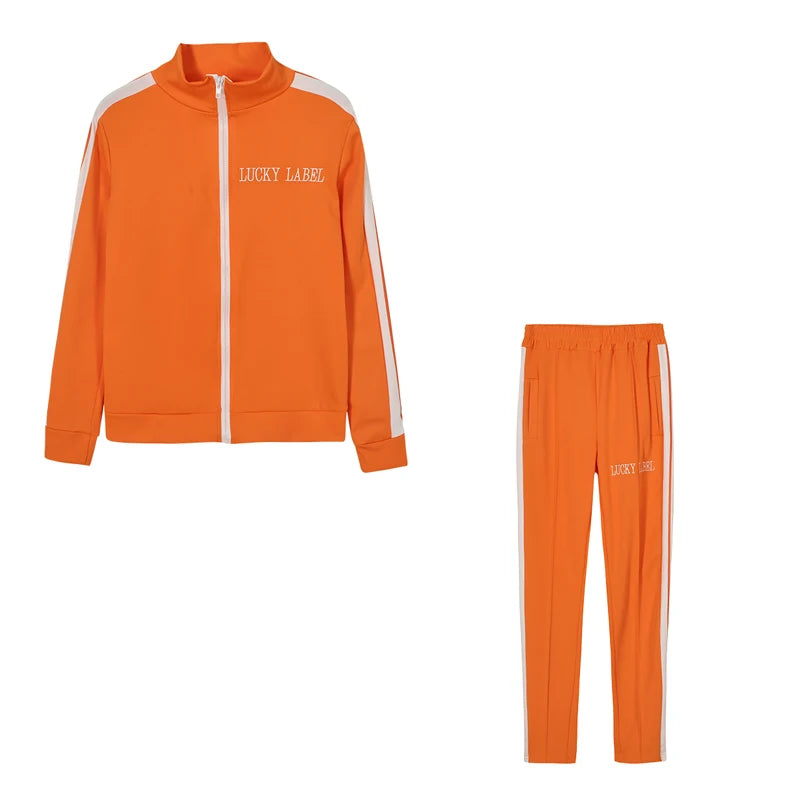 Women's Embroidered Zip-Up Top and Pants Set