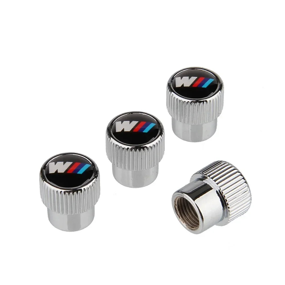 M-Power Design Aluminum Tire Valve Caps – Set of 4