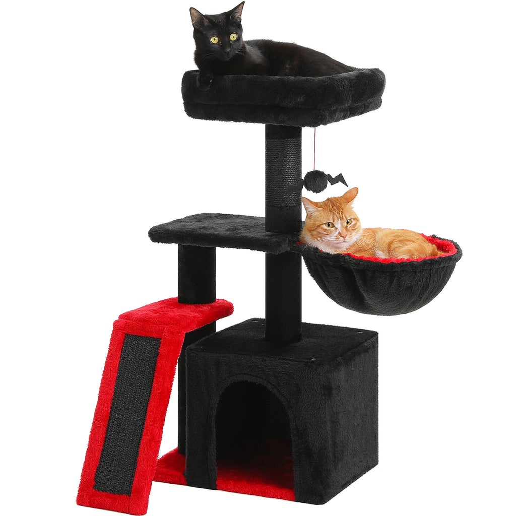 Compact Cat Tree with Removable Perch & Hammock