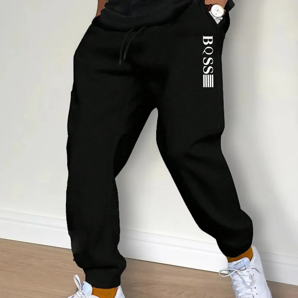 Men's Printed Hoodie & Drawstring Jogger Set