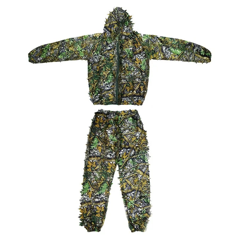 Camouflage Ghillie Jacket & Pants Set
