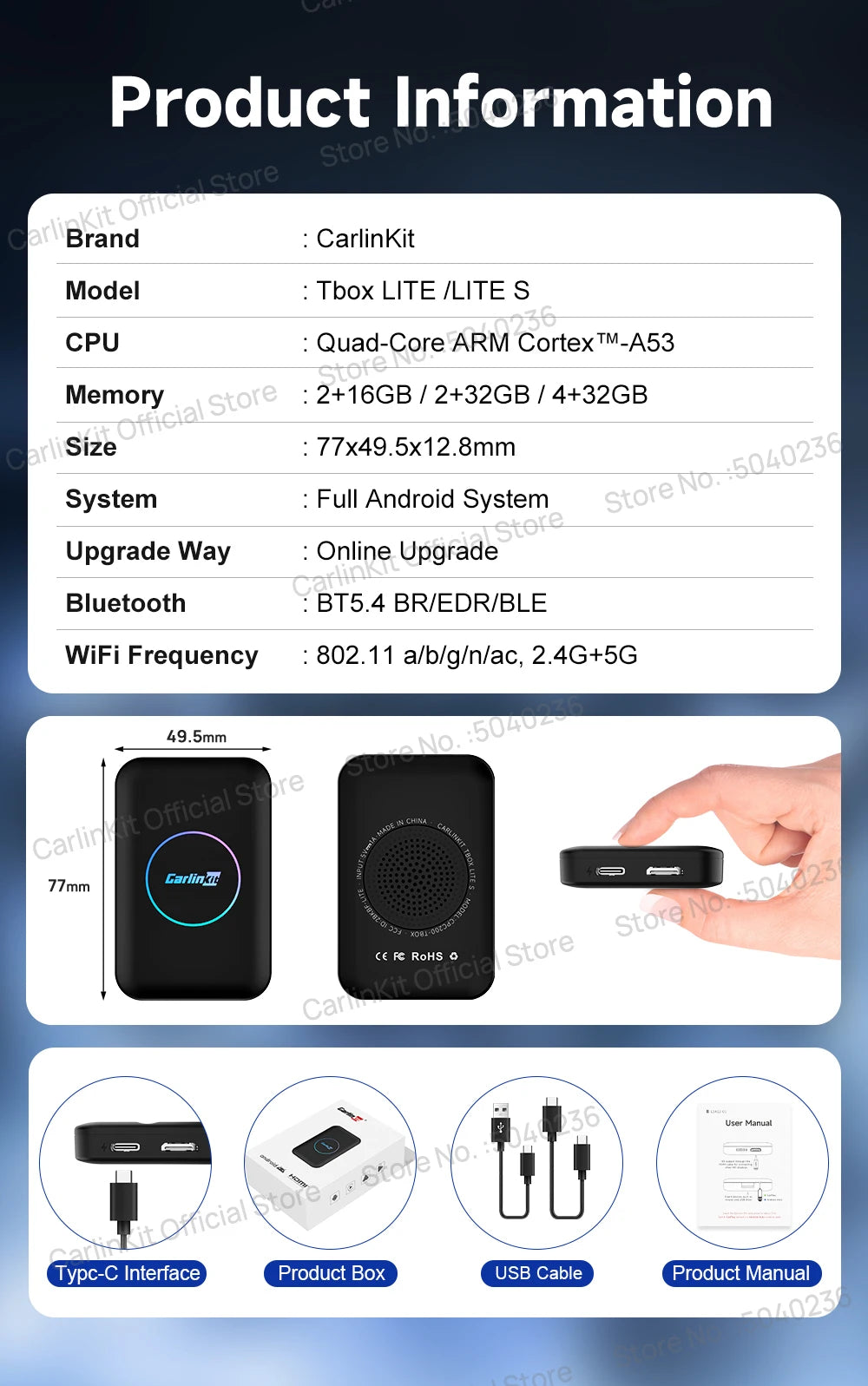 CarlinKit Tbox Lite & Lite S AI Box