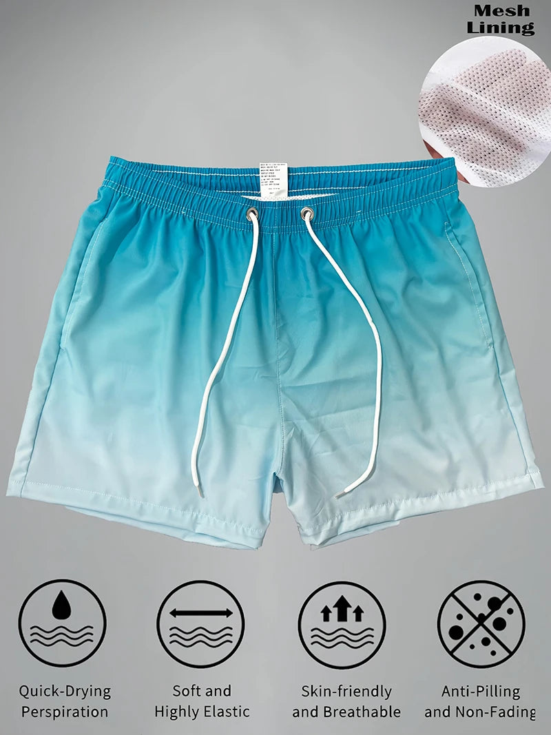 Men's Swim Trunks with Mesh Lining