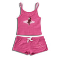 Women's Contrast-Strap Top and Shorts Set