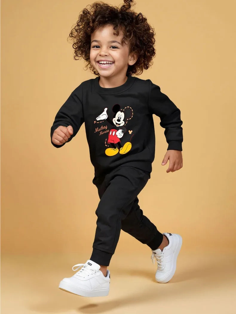 Children's Cartoon Pullover and Pants Set