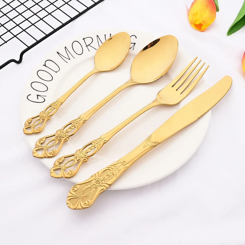 Zoseil Stainless Steel Flatware — 36 Pieces