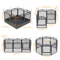 BINGOPAW Eight-Panel Metal Dog Playpen with Mat