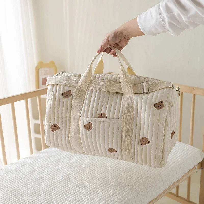 Animal-Print Baby Diaper Tote Bag