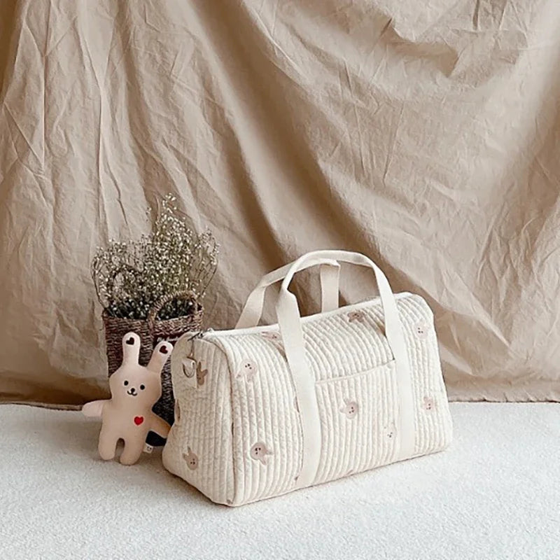 Animal-Print Baby Diaper Tote Bag